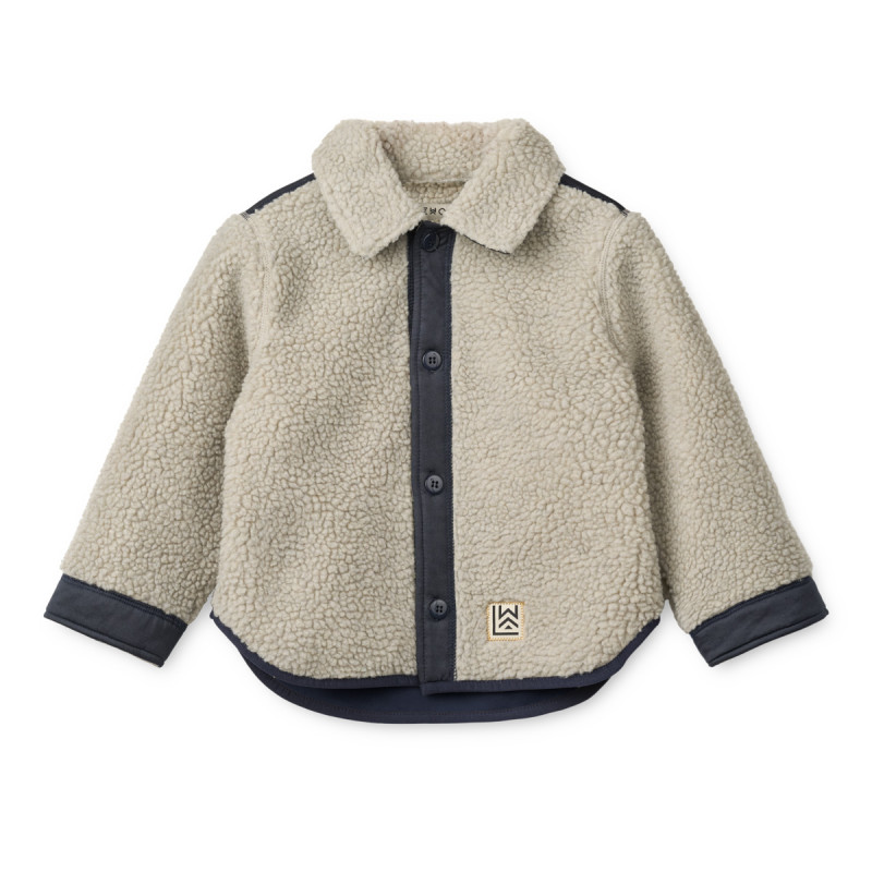 LIEWOOD ELIAN cămașă fleece pentru copii Mist / Classic navy