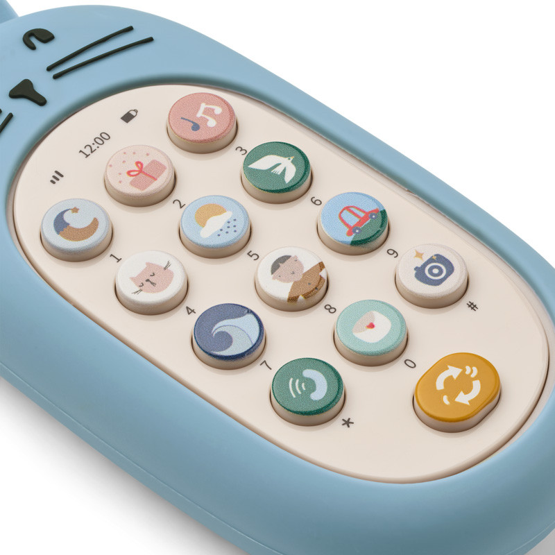 LIEWOOD FIDI Telefon de jucărie cu sunete Beach blue