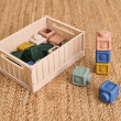 LIEWOOD VEDA Cuburi de construcție din silicon 18 piese Beach Blue Multi mix