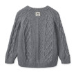 LIEWOOD ARI Pulover tricotat din bumbac pentru copii Grey melange