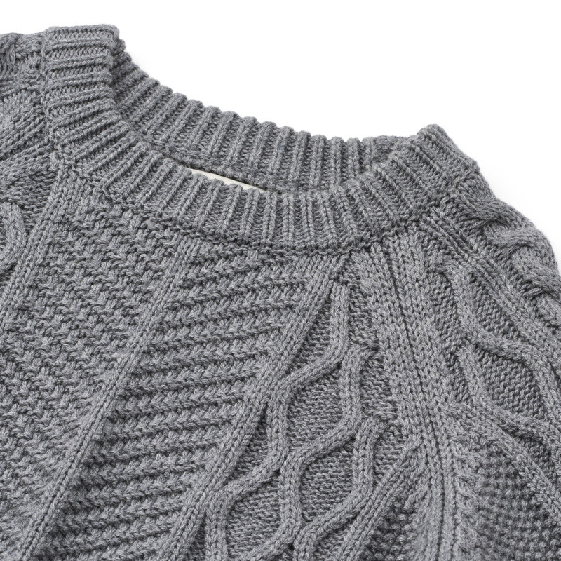 LIEWOOD ARI Pulover tricotat din bumbac pentru copii Grey melange