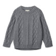 LIEWOOD ARI Pulover tricotat din bumbac pentru copii Grey melange
