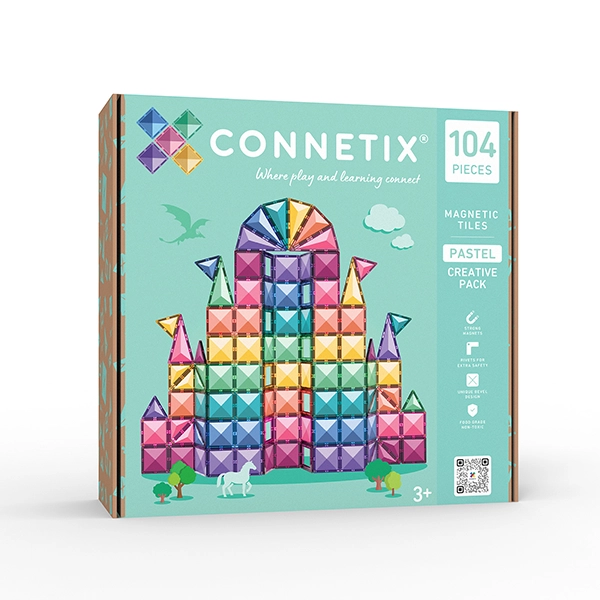 CONNETIX® Pastel Creative Pack 104 piese CONNETIX® Pastel Creative Pack 104 piese