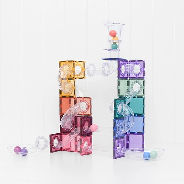 Set de construcție magnetică CONNETIX® Ball Run Pastel Pack 114 piese Set de construcție magnetică CONNETIX® Ball Run Pastel Pack 114 piese