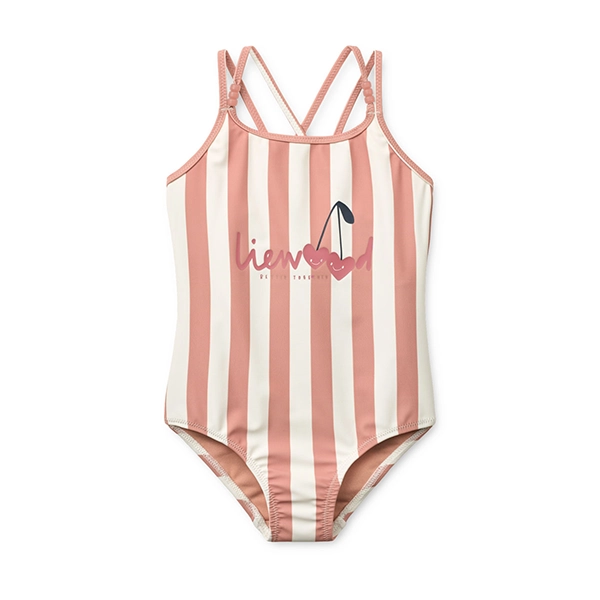 LIEWOOD Costum de baie Suna Coral Blush Creme De La Creme Stripe LIEWOOD Costum de baie Suna Coral Blush Creme De La Creme Stripe