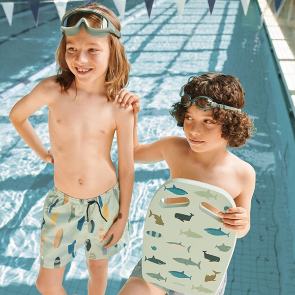 LIEWOOD Duke pantaloni de baie Boards / Light peppermint