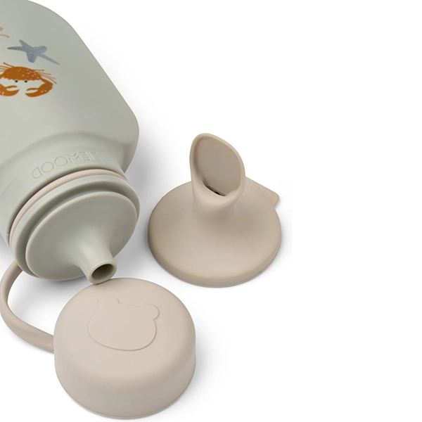 LIEWOOD sticlă din silicon pentru smoothie Lizzie set 2 Sea creature / Sandy LIEWOOD sticlă din silicon pentru smoothie Lizzie set 2 Sea creature / Sandy