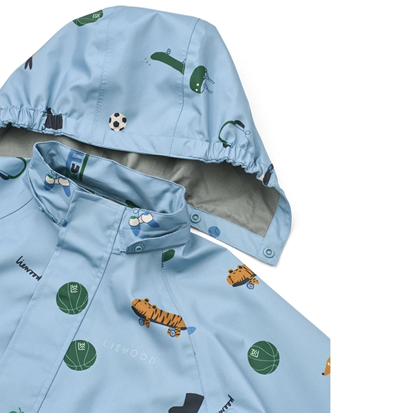 LIEWOOD set impermeabil Pedia – jachetă și pantaloni Fun / Beach blue