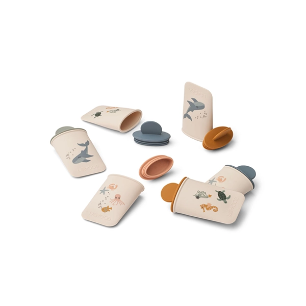 LIEWOOD forme din silicon pentru mini înghețată Malik set 6 Sea creature / Sandy LIEWOOD forme din silicon pentru mini înghețată Malik set 6 Sea creature / Sandy