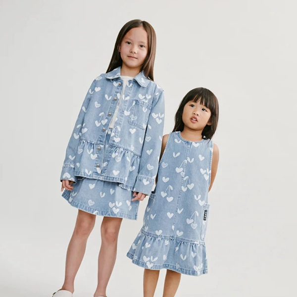 LIEWOOD Kenza cămașă din denim Sweethearts / light blue denim