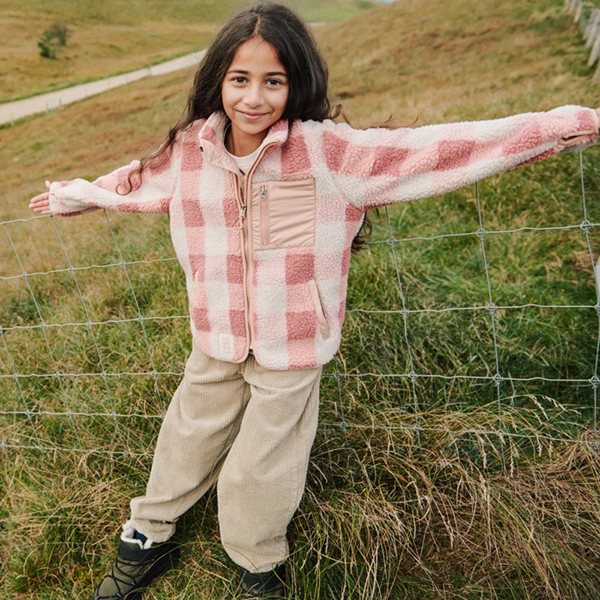 LIEWOOD Jachetă fleece Nolan Mega Check / Rose blush