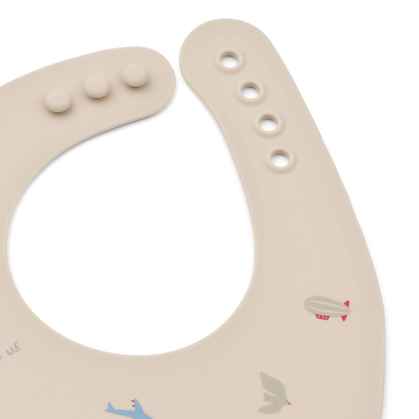 Bavete din silicon LIEWOOD Ember Flying / Sandy set 2 bucăți