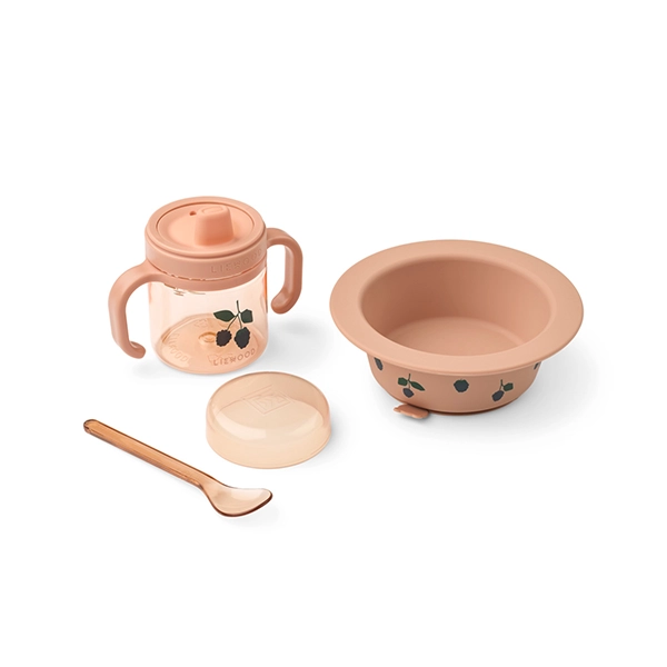 LIEWOOD BECKET set de masă pentru copii Berry / Pale Tuscany